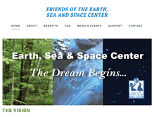 Tablet Screenshot of earthseaspacemuseum.org